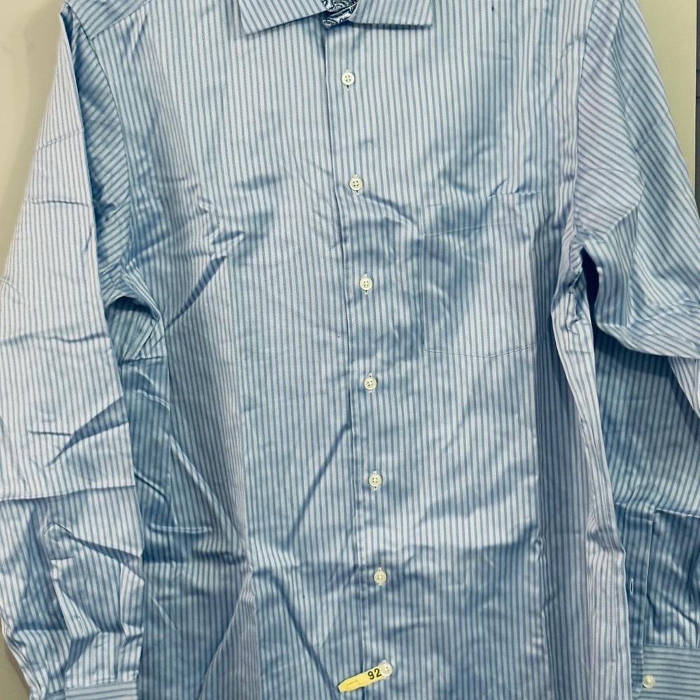 Egara Blue Striped Men's Shirt